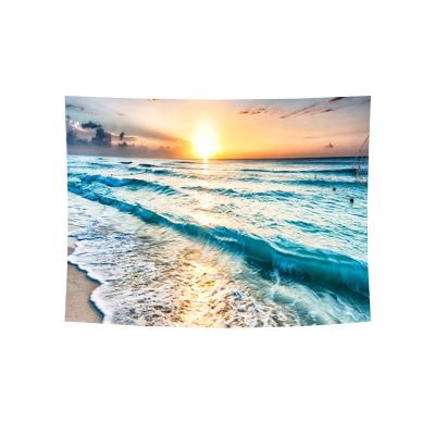 China Twill 2022 Factory Outlet Beach View Decor Wall Hanging Tapestry Home Custom Shorts Tapestry Wall Hanging for sale