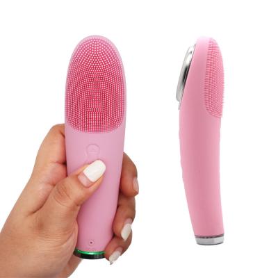 China Mini Rechargeable Silicone Facial Cleansing Brushrefillable brush silicone handheld hair removal brush silicone for sale