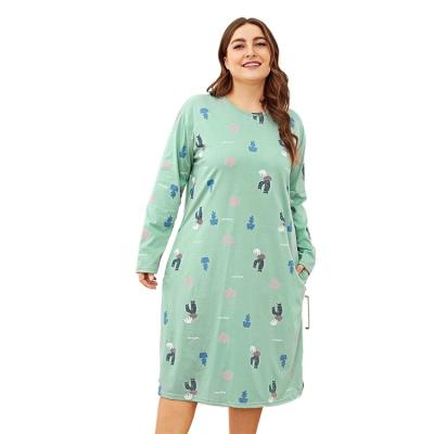 China QUICK DRY plus size plus size women's clothing lingerie plus size women's murah daster sleepwear plus size women's sleepwear for sale