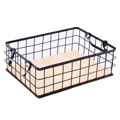 China Viable Wholesale Metal Woven Storage Basket Iron Basket Storage From China Supplier for sale