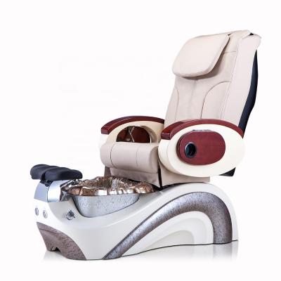 China Foot Spa Nail Salon Manufactures Modern White No Foot Spa Massage Pedicure Spa Plumbing Luxury Chair For Sale for sale