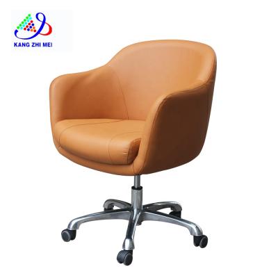 China Adjustable Nail Beauty Salon Furniture Gas (Height) Gas Lift Nail Client Hydraulic Revolving Chairs With Wheels for sale