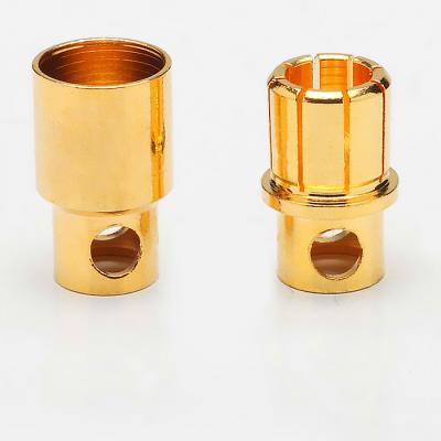 China Power 8mm gold bullet plug airplane lipo battery rc connectors for sale