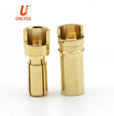 China audio & Gold RC Bullet Banana Plug Video High Current Male Female 3.5mm Connector For ESC Motor for sale