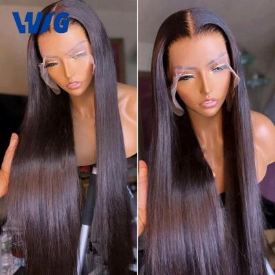 China Best Wholesale Hd Full Lace Wig Cheap Transparent Headband Wig Selling Raw Brazilian Remy Human Hair Natural Straight 5X5 Lace Closure Hair Wigs 150% Lace Wigs for sale