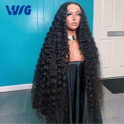 China Hot Selling Cheap Wholesale Natural Wave Full Hd Lace Wig Human Hair Lace Front Wig Factory Supplier Transparent Cheap Virgin Human Hair 4X4 Lace Frontal Wig Deep Closure Brazilian Raw for sale