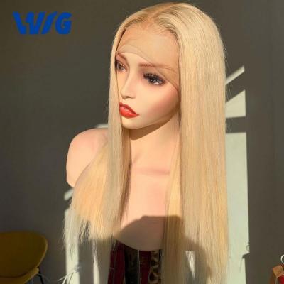 China Hd Full Lace Wig Human Hair Virgin Human Hair Lace Front Wigs Cheap Transparent Brazilian Wave Wigs Blonde Hair HD Lace Full Lace Wig 613 Virgin Hair Wigs for sale