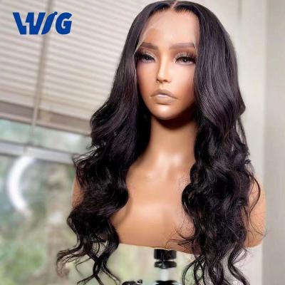 China Double Drawn Inch Cheap Peruvian Transparent Swiss Virgin Hair Lace Wigs Cheap Full Lace Frontal Wigs Grade 10A Virgin Hair Hd Full Lace Wig Long Pre Plucked Body Wave Full Lace Wig for sale