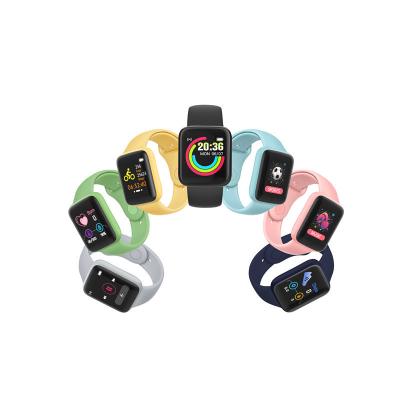 China Y68 calendar calendar Y68 macaroon 7 color D20 heart rate blood pressure screen color smart border explosion gift smart watch for sale