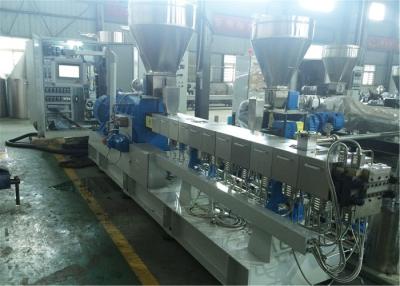 China High Efficiency Twin Screw Extrusion Line , PP EVA PA Plastic Extrusion Equipment for sale