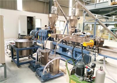 China Plastikdoppelschneckenextruder-Maschine für Füller Masterbatch, das CER-ISO-Zustimmung macht zu verkaufen