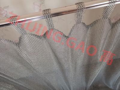 China PVD beendete Edelstahl-Höhe 2,3 M Width 2,35 M Smart Architect Ring Mesh Curtain zu verkaufen