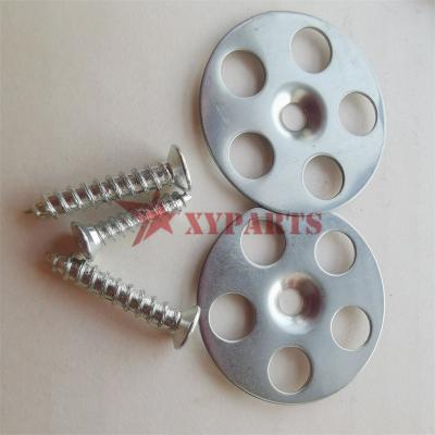 China Round Self Locking Insulation Washers With 3.5x32 Mm Screws For Insulation Board Fixing for sale