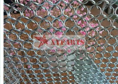 China 1.5mm Ring Decorative Metal Ring Mesh For Room Divider for sale