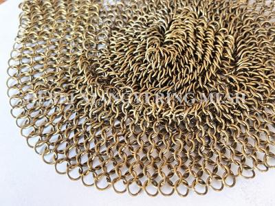 Κίνα 1.5mm*15mm ενωμένη στενά κουρτίνα Chainmail με τα δαχτυλίδια μετάλλων για την εσωτερική διακόσμηση προς πώληση