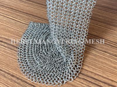 China Galvanisierter Stahl- Metall-Ring Mesh Chain Link Decoration Wire-Zaun der Runden-0.53mm zu verkaufen