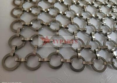 China Architekturs-Haken-Metall Ring Mesh Curtain For Interior Partition zu verkaufen