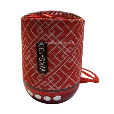 China No New Hot Wireless Audio Speakers Portable TWS, FM, USB, TF Card Available, Knots Mini Speaker WKS-130 support mp3 for sale