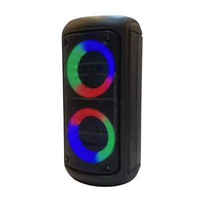 China No Knots Speaker KTS-1296 Doubles 3 Inch Wireless High Quality Portable Speaker RGB Colorful Lights for sale