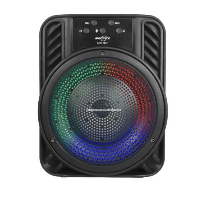 China No Party 4 Inch Outdoor Blue Tooth Speaker RGB Ring Light Wireless Speaker Portable With FM Radio GTS-1547 for sale