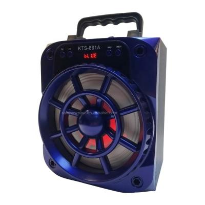 China No Knots Portable Wireless Outdoor Speaker BT Speaker Amplifier 6.5 Inch Mp3 Players KTS-861A for sale