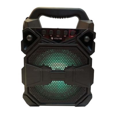 China No Knots Original Factory Price KTS-1168 Wireless Portable Speaker 6.5 Inch With Flashlight Outdoor Speaker for sale