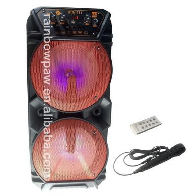 China No KTS-1131 6.5 Inch Wireless Electronics Twin Noise Party Speaker With Microphone For Karaoke for sale