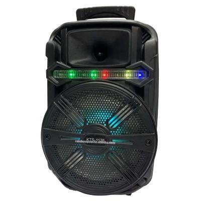 China No Knots BT Wireless 8 Inch Speaker, Microphone Karaoke Party Lights Wired Speaker KTS-1176 for sale