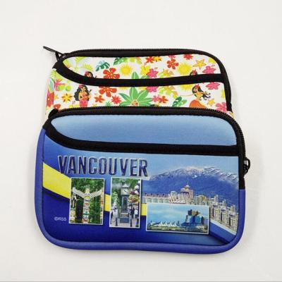 China Convenient Promotional Gift Custom Printing Neoprene Coin Purse For Phones for sale