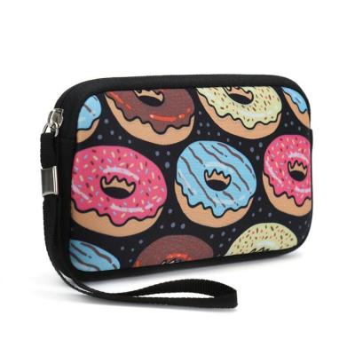 China Convenient Wholesale Custom Sublimation Printing Colorful Neoprene Coin Purse Bag for sale