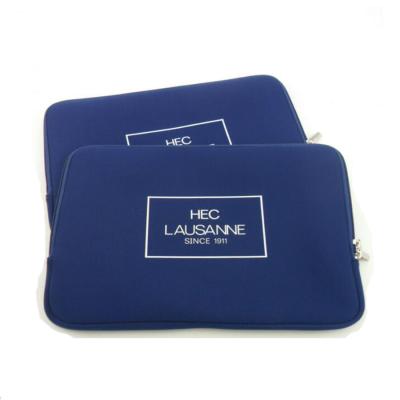 China Durable Custom Logo Printed Promotional Neoprene Laptop Sleeve Case With Zipper for sale