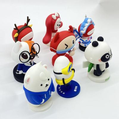 China Cartoon Promotional Toy OEM 3D Cartoon Movie PVC Rubber Figure Toys for sale