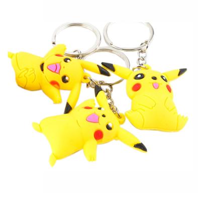 China High Quality Durable Promotional 3D Cartoon Rubber Keychain for sale