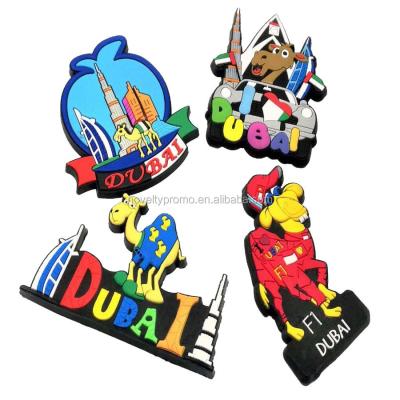 China Home Decoration+fridge Promotion Promotion Dubai 3D PVC Souvenir Soft Fridge Magnet for sale