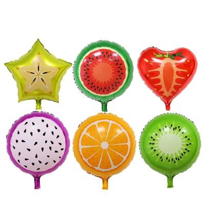 China Advertising Toy Wholesale Customized Party Supplies Fruit Shaped Foil Balloons for sale