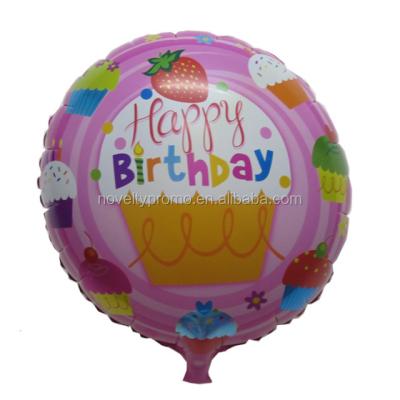 China Toy Wholesale Customized Logo Printing Happy Birthday Foil Balloons for sale