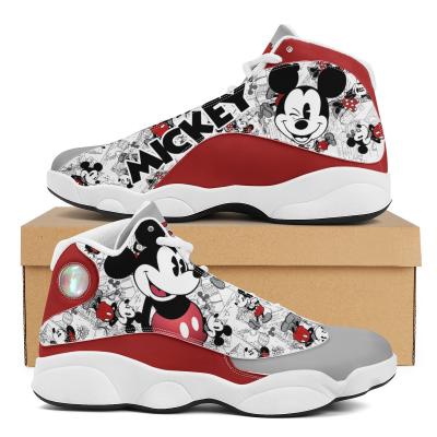 China Durable Drop Shipping Custom Cartoon Print Design Kids Sneakers Fashion Sport Sneakers Breathable Casual Shoes Unisex for sale