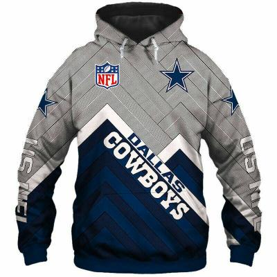 China QUICK DRY Copy Logo Outwear Pullover Fleece Hoodies Custom Made Autumn Winter High Quality 3D NFL Teams Unisex for sale