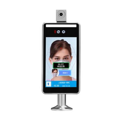 China 8 Inch Face Recognition Temperature Ai Face Recognition Machine Face Recognition Temperature Scanner for sale