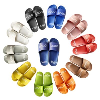 China Professional Wholesale Custom Black Pink Men Manufacturer Fashion Trend Logo Slipper Slides Flat Sandals Women for sale