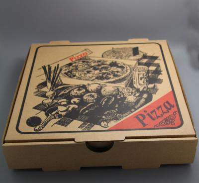 China 9 inch disposable pizza box with logo customized for sale