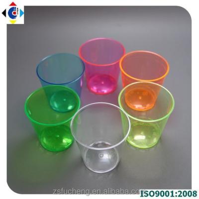 China 2015 Newest Design Disposable PS Cups With Food Grade, For Europe, Colorful Transparent Plastic PS Cups for sale