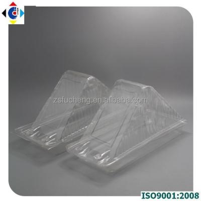 China Disposable triangle sandwich packaging bag, plastic sandwich box, triangle sandwich box for packing for sale