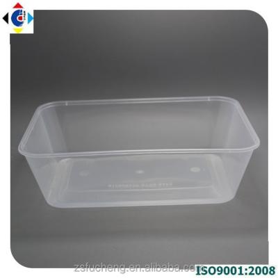 China 500ml Disposable Microwave PP Rectangle Disposable Bowl for sale