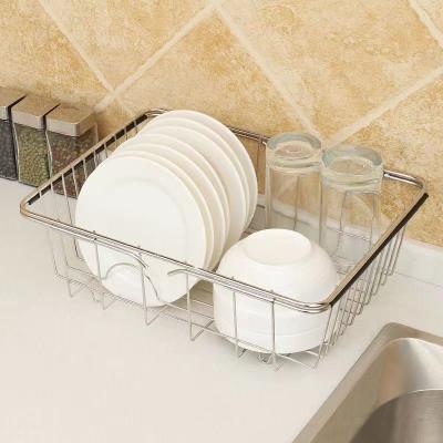 China CHEF Minimalist Kitchen Dish NEVER Drying Rack, Dish Drainer Rack 304 Stainless Steel Dish Rack and Drainer Set for sale