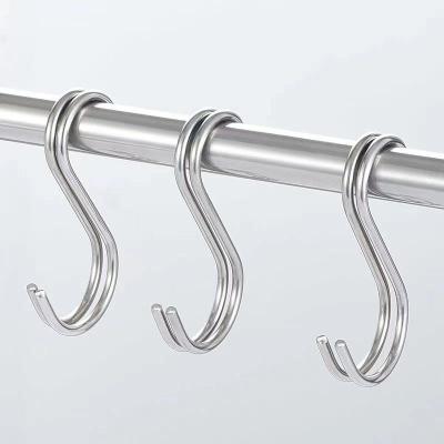 China Minimalist Used In Kitchen Dish Hooks Stainless Steel S Type Hook for sale