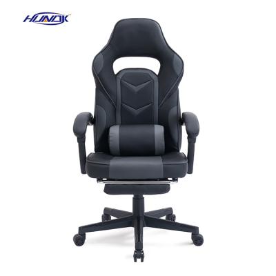 China New Arrival 2022 Cooling Racing Style Office Gaming Chair With Footrest for sale