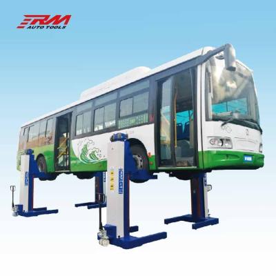 China Movable Column 4 Column Truck Bus Heavy Duty Hydraulic Wheel Lift 30T for sale