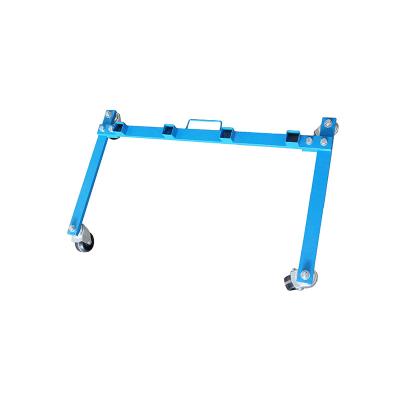 China Car Jack Wheel Dolly Rack 4-Dolly Capacity Car Go Jack Holder Storage Cart for Vehicle Repair Mobile Jack Dolly Cradled Standing for sale