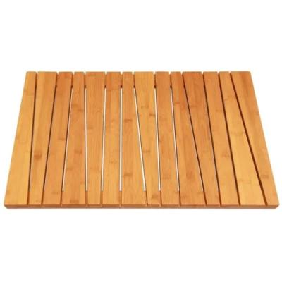 China Natural Bamboo Non Slip Flooring Mat Shower Bath Mat Best Viable Quality Low Price Bathroom for sale